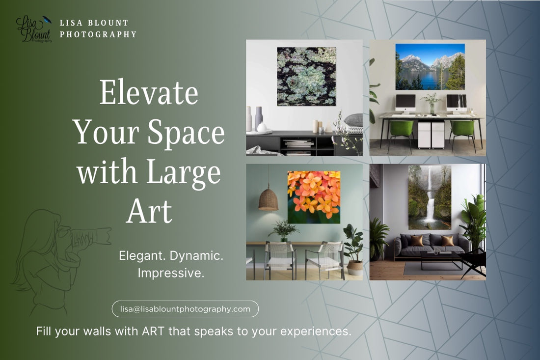 Design tips for elevating your space with oversized large wall art decor.