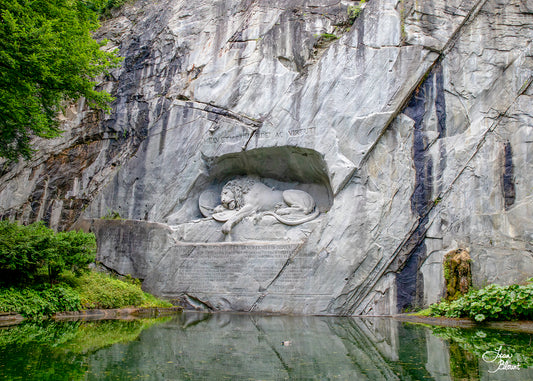 Lion Monument in Lucerne Switzerland 