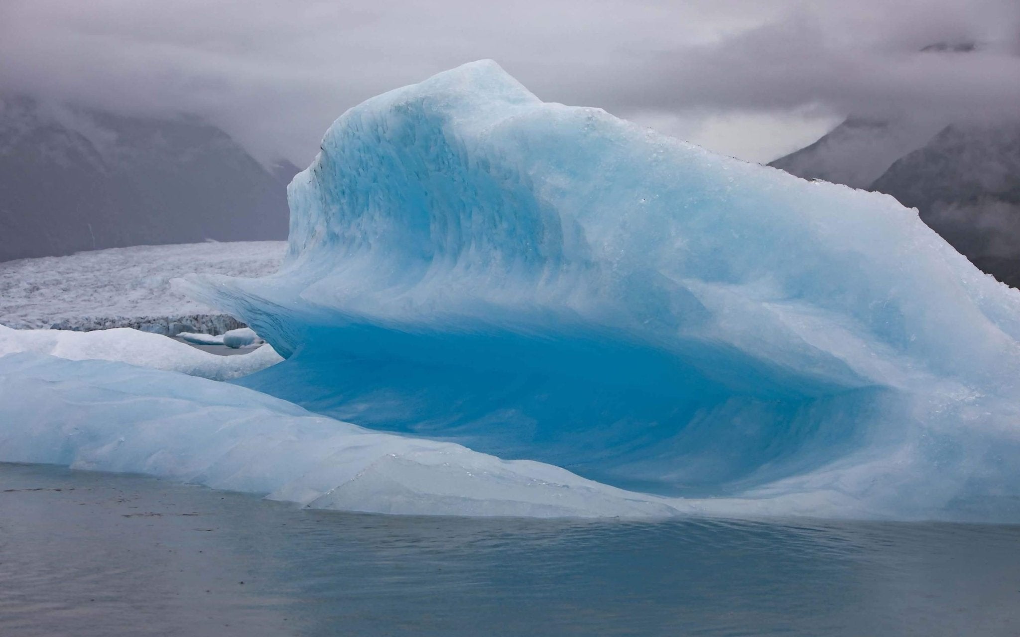 Glacier Wave | Captivating Large Art of a Spencer Glacier Iceberg